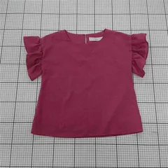 ◇ ⊂ tocco closet トッコ クローゼット フリルスリーブ 半袖 ブラウス カットソー ピンク系 レディース E  【1509300012359】