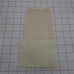 ◇ ⊂ Simplicite シンプリシテェ レース バックスリット ロング タイト スカート クリーム系 レディース E  【1509300012113】