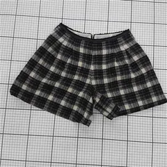 ◇ ⊆ MISCH MASCH ミッシュマッシュ チェック ショート パンツ サイズS ブラック系 レディース E  【1509300012809】