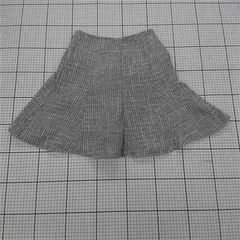 ◇ ⊆ ワンアフターアナザー ナイスクラップ ツイード調 ミニ フレア スカート サイズF グレー系 レディース E  【1509300012649】