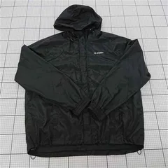 ◇ Θ GERRY ジェリー ロゴ刺繡 長袖 ウィンドブレーカー サイズLL ブラック系 メンズ E  【1509300013233】