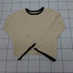 ◇ Θ prose verse プロズヴェール 袖スリット パイピング 長袖 ニット セーター サイズF クリーム系 レディース E  【1509300013219】