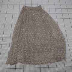 ◇ ⊂ Khaju カージュ SHIPS シップス 総柄 ロング フレア スカート グレー系 マルチ レディース E  【1509300013134】のサムネイル