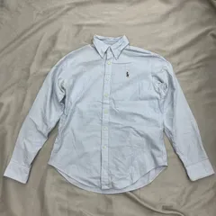 RALPH LAUREN ラルフローレン　ボタンダウンシャツ　クラシックフィット　ライトブルー　水色　ストライプ柄