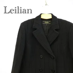 Leilian レリアン ピーコート ジャケット 9号 ブラック レディース ファッションのサムネイル