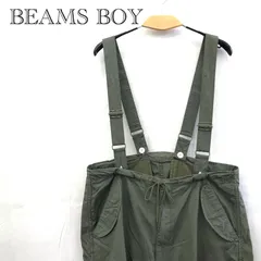 BEAMS BOY ビームスボーイ アーミー オーバーパンツ オールインワン ミリタリーパンツ ワークパンツ 13-17-0076-791 US ARMY サイズ表記無し カーキ レディース ファッション