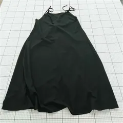 ◇ ⊂ chocol raffine robe ショコラ フィネ ローブ 膝下丈 キャミソールワンピース サイズF ブラック系 レディース E  【1509300013486】