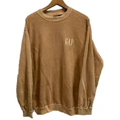 GAP　OLD GAP　スウェット　90’s vintage　トレーナー　スウェットシャツ　トップス　コットン　無地　ワンポイント　刺しゅうロゴ　カジュアル　古着