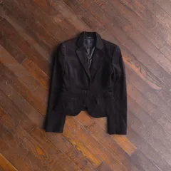 COMME CA ISM コムサイズム コーデュロイ テーラードジャケット ブラック L