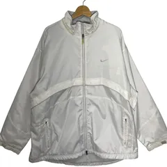 NIKE ナイキ フリースジャケット  アウター ジャケット ブルゾン オーバーサイズ ビッグシルエット BANGLADESH製 XLサイズ ホワイト