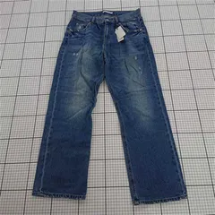 ◇ 未使用 ブラウニー スタンダード BS17SP01-L005 ワイドストレートジーンズ デニムパンツ Lサイズ ブルー系 レディース E  【1510070010520】