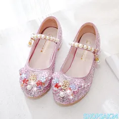 女の子 靴 フォーマルシューズ ドレスシューズ スパンコール 可愛いキッズシューズ フォーマル靴 シューズ コスチューム 発表会 結婚式673
