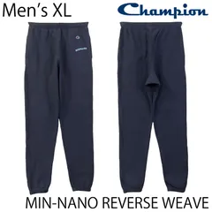 【USED／メンズXL】CHAMPION x MIN-NANO リバースウィーブ スウェットパンツ ネイビー