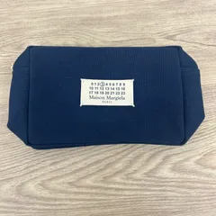 Maison Margiela 新品・非売品 メゾンマルジェラ ポーチ　ネイビー Maison Margiela ノベルティポーチ 限定 非売品 メゾンマルジェラ