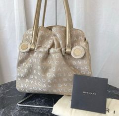 BVLGARI ブルガリ ビーゼロワン ロゴマニア ドラム 筒型 ハンドバッグ