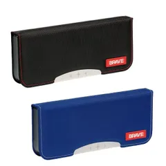 【1個】ソニック ブレイブ アルロック筆入 両面 スリム 2ドア タフカバー 筆箱 FD-1297-D/ブラック FD-1297-B/ブルー シンプル 無地 男の子 かっこいい