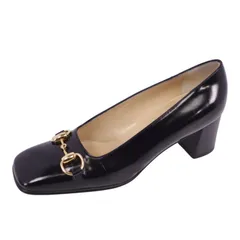 美品 Vintage グッチ GUCCI パンプス ヒール ホースビット カーフ