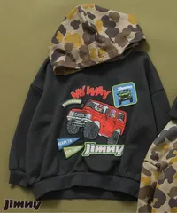 【リンク】Jimnyコラボ ワッペンパーカー(キッズサイズ)　BREEZE J512915　ブラック