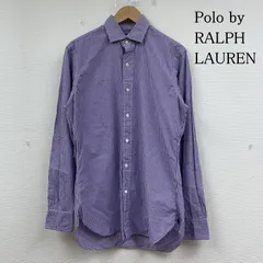 ポロバイラルフローレン 長袖 シャツ ブラウス Shirt ロングスリーブ ギンガムチェック 裾ポニーロゴ 刺繍 ワンポイント サイズ14 1/2 37 メンズ - ISItems【USED】【古着】【中古】50144389
