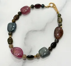 【ねコネコ】K18 トルマリン ブレスレット 2025年最新】K18トルマリンブレスレットの人気アイテム - メルカリ