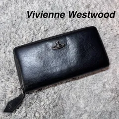 Vivienne Westwood ヴィヴィアンウエストウッド 長財布 ラウンドファスナー レザー ブラック ユニセックス