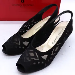 シャルル・ジョルダン サンダル バックストラップ ブランド 靴 黒 レディース 6.5サイズ ブラック CHARLES JOURDAN 【中古】のサムネイル