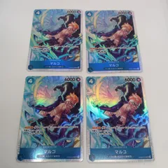 ワンピースカード【人気‼️】マルコ 青デッキ強化パーツ SRパラレル4枚セット❗️ ワンピースカード【人気‼️】マルコ 青デッキ強化パーツ SRパラレル4枚