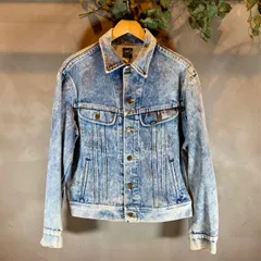 Lee デニムジャケット Gジャン 42R USA製 ヴィンテージ ブリーチ加工 ライトブルー 80s 90s メンズL相当 リー ジージャン