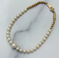 K18金具 パール ブレスレット　4.2g