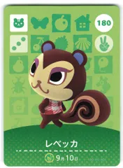 任天堂 Amiiboカード【2弾】 リス住人 レベッカ 180