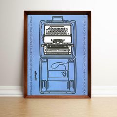 オリベッティ 再版ポスター フレーム込み 中古品 - メルカリ
