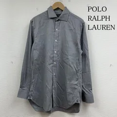 ポロラルフローレン SLIM FIT 長袖 シャツ ブラウス ボタン 裾ポニーロゴ 刺繍 ワンポイント サイズ15 1/2 32/33 メンズ - ISItems【USED】【古着】【中古】50144393