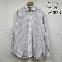 ポロバイラルフローレン 長袖 チェック柄 シャツ ブラウス ボタン 裾ポニーロゴ ワンポイント 刺繍 サイズ16-35 メンズ - ISItems【USED】【古着】【中古】50144398