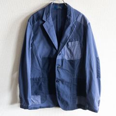 ポロラルフローレン パッチワーク デニムジャケット シャンブレー 綿 S 