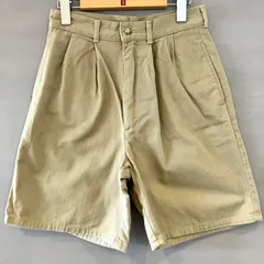 80's POLO by Ralph Lauren ポロバイ ラルフローレン ワイドチノショーツ  ハーフパンツ  短パン ベージュ〜コヨーテ USA製 キッズ ジュニア サイズ12（ 150cm相当 ）