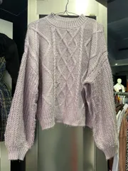 earth music&ecology ケーブルニット