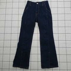 ◇ Θ PAGEBOY ページボーイ 裾スリット カジュアル デニムフレアパンツ サイズ26M インディゴ系 レディース E  【1508260045186】