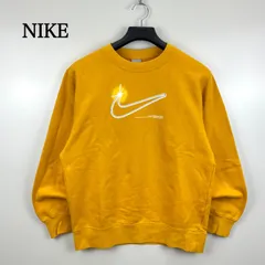 NIKE 00s 2004 archive flash logo sweatshirts M ナイキ アーカイブ 銀タグ プリント スウェット トレーナー 平成 美品 短丈