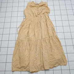 ◇ ⊂ dazzlin ダズリン シンプル ノースリーブ 膝下丈 ワンピース サイズF オレンジ系 レディース E  【1508260046299】のサムネイル