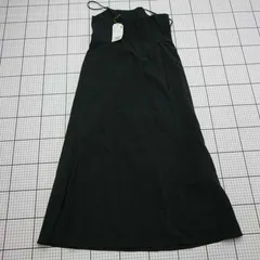◇ ⊂ ROPE PICNIC ロペピクニック シンプル 袖なし 膝下丈 ワンピース サイズ38 ブラック系 レディース E  【1508260045964】