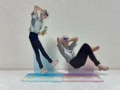 呪術廻戦 SEGA ラッキーくじ 五条 アクリルスタンド 缶バッジ