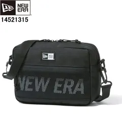 NEW ERA ニューエラ 14521315 ショルダーポーチ ラージ 2L プリントロゴ ブラック×ホワイト 斜めがけバッグ ショルダーバッグ ニューエラ 14521315 2リットル ショルダーバッグ 斜めがけバッグ ニューエラボックスロゴ おしゃれ 新品