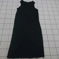 ◇ ⊂ forksy. シンプル ノースリーブ 膝下丈 ワンピース サイズF ブラック系 レディース E  【1508260048118】