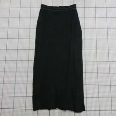 ◇ ⊂ BAYFLOW ベイフロー シンプル 無地 ロング タイト スカート サイズ3 ブラック系 レディース E  【1509100019084】