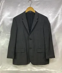 MARGARET HOWELL×FOX BROTHERS マーガレットハウエル 日本製 ウール チェック テーラードジャケット サイズ：L カラー：グレー系