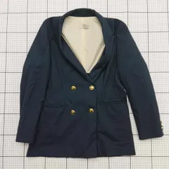 ◇ Θ mysty woman シンプル系 長袖 ダブルボタンジャケット サイズM ネイビー系 レディース E  【1509190011050】