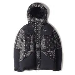 F.C.Real Bristol エフシーレアルブリストル ジャケット ブラック 黒 サイズ:XL | バンダナ柄 ナイロン ベンチ ダウンジャケット (DOWN BENCH PARKA) | アウター ブルゾン コート 上着【メンズ】【中古】