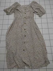 ◇ ⊂ ナイスクラップ 柄入り 半袖 ロング丈 ワンピース サイズF マルチカラー レディース E  【1509190039573】