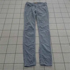 ◇ ⊇ 【ヤヌーク Yanuk】57143125 コーデュロイ ストレートパンツ 24 SBU ライトブルー系 レディース E  【1510070000644】