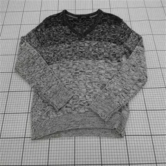 ◇ ⊇ 【ジャックローズ JACKROSE】61143-3 グラデーション ニットセーター Lサイズ ブラック系 メンズ E  【1510070003607】のサムネイル